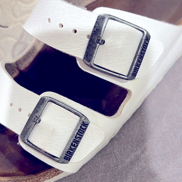 Birkenstock white leather sandals, size 36 - Picture 6 of 6